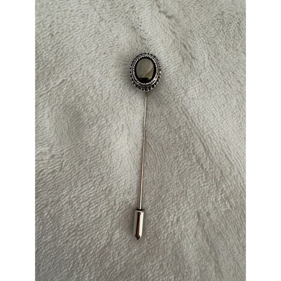 Sarah Coventry Jewelry - Vintage Sarah Coventry MOON MIST Silver Tone Straight Lapel/Hat/Scarf Pin - 3 in